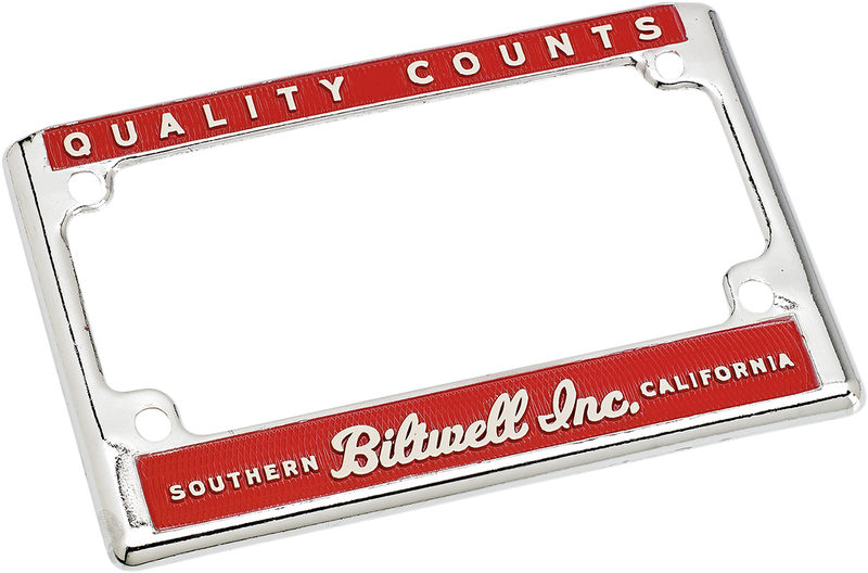 License Plate Frame - Quality Counts Style