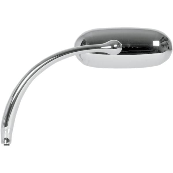 Oval Mirror - Chrome - Long Stem - Left